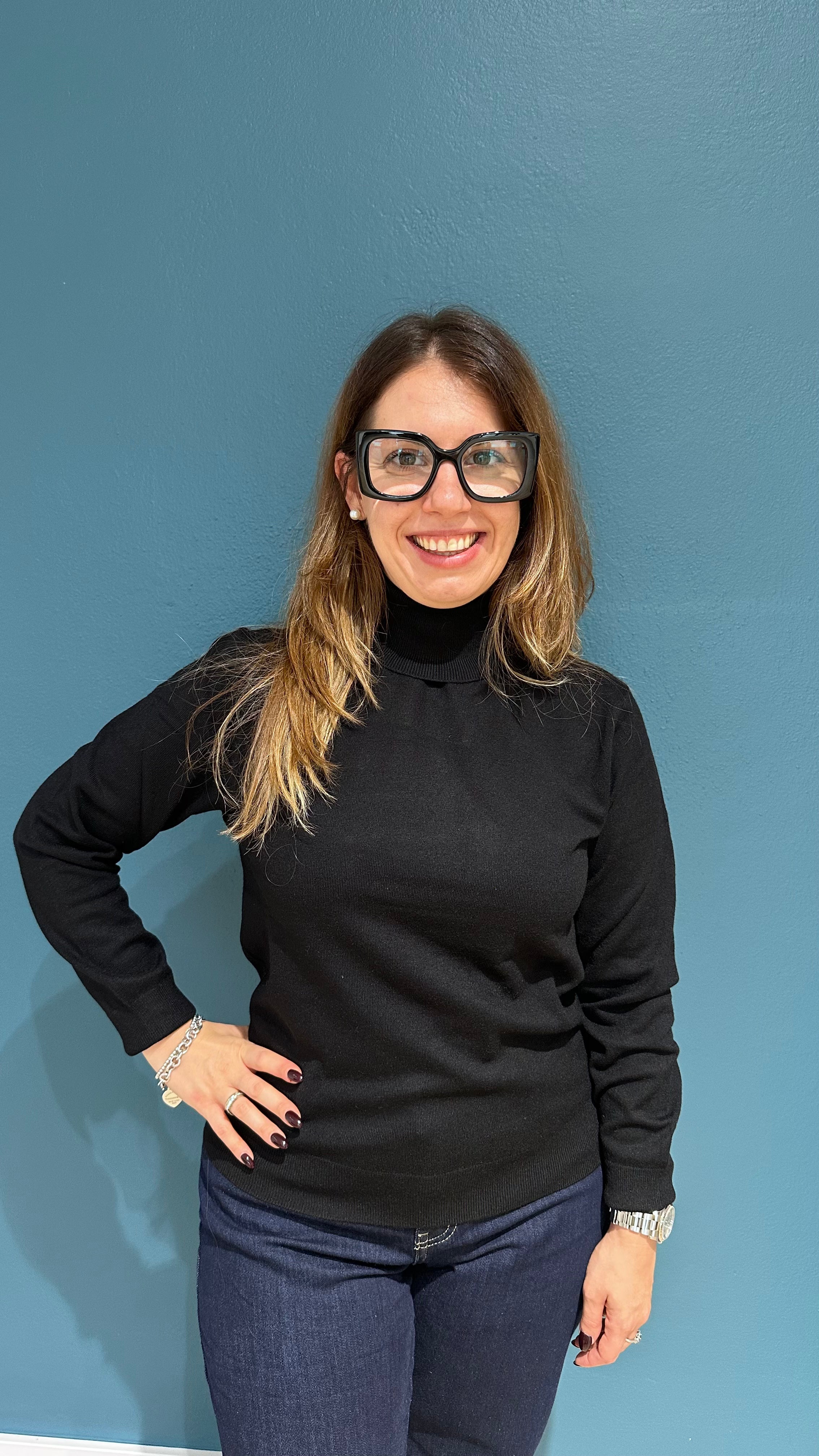 DOLCEVITA BASIC MANICA LUNGA - NERO