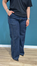 JEANS YORK WIDE LEG - DENIM SCURO