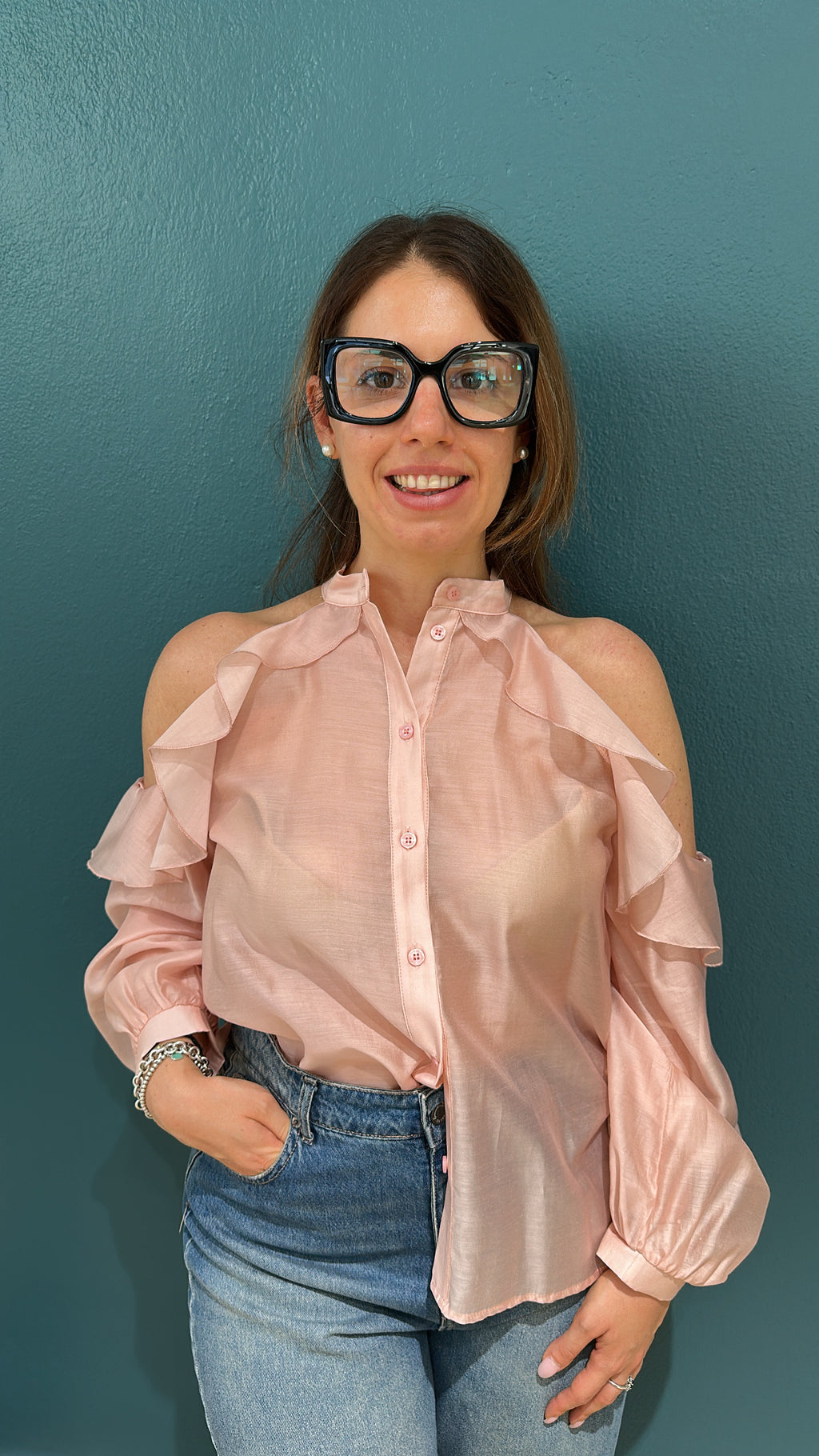 TOP JESSY CON VOLANTS - ROSA BABY - MEME ROAD