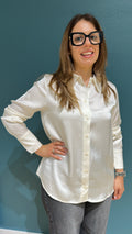 CAMICIA SOFIA IN RASO - AVORIO - MEME ROAD