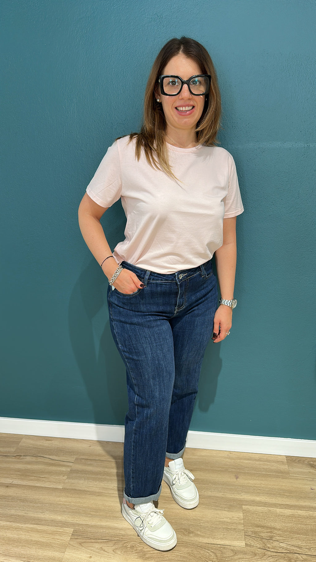 JEANS DEDY STRAIGHT FIT - DENIM SCURO