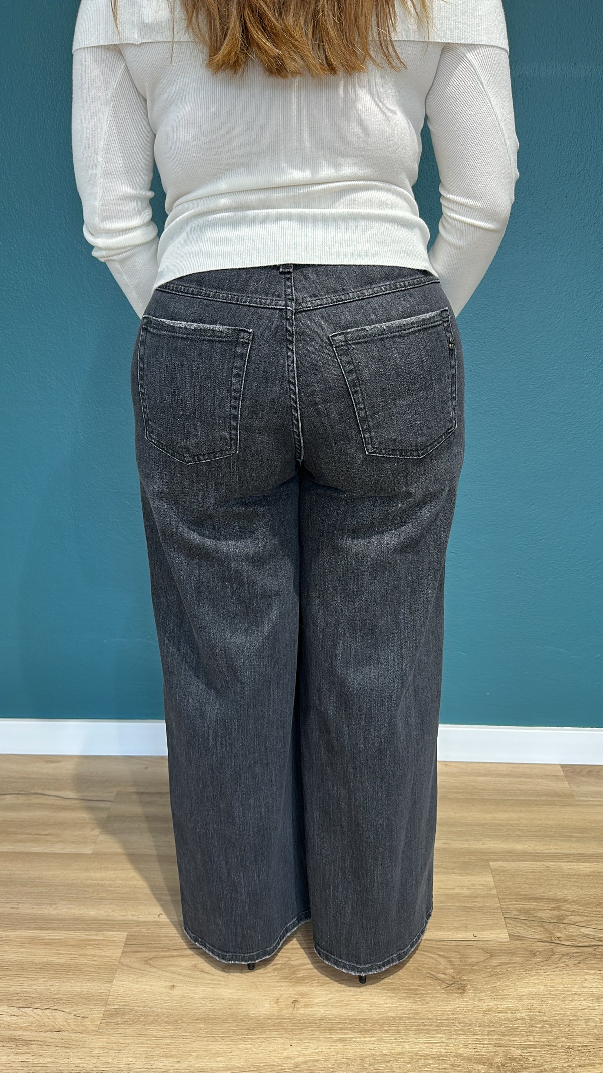 JEANS BORN MODELLO A PALAZZO - NERO - SOUVENIR