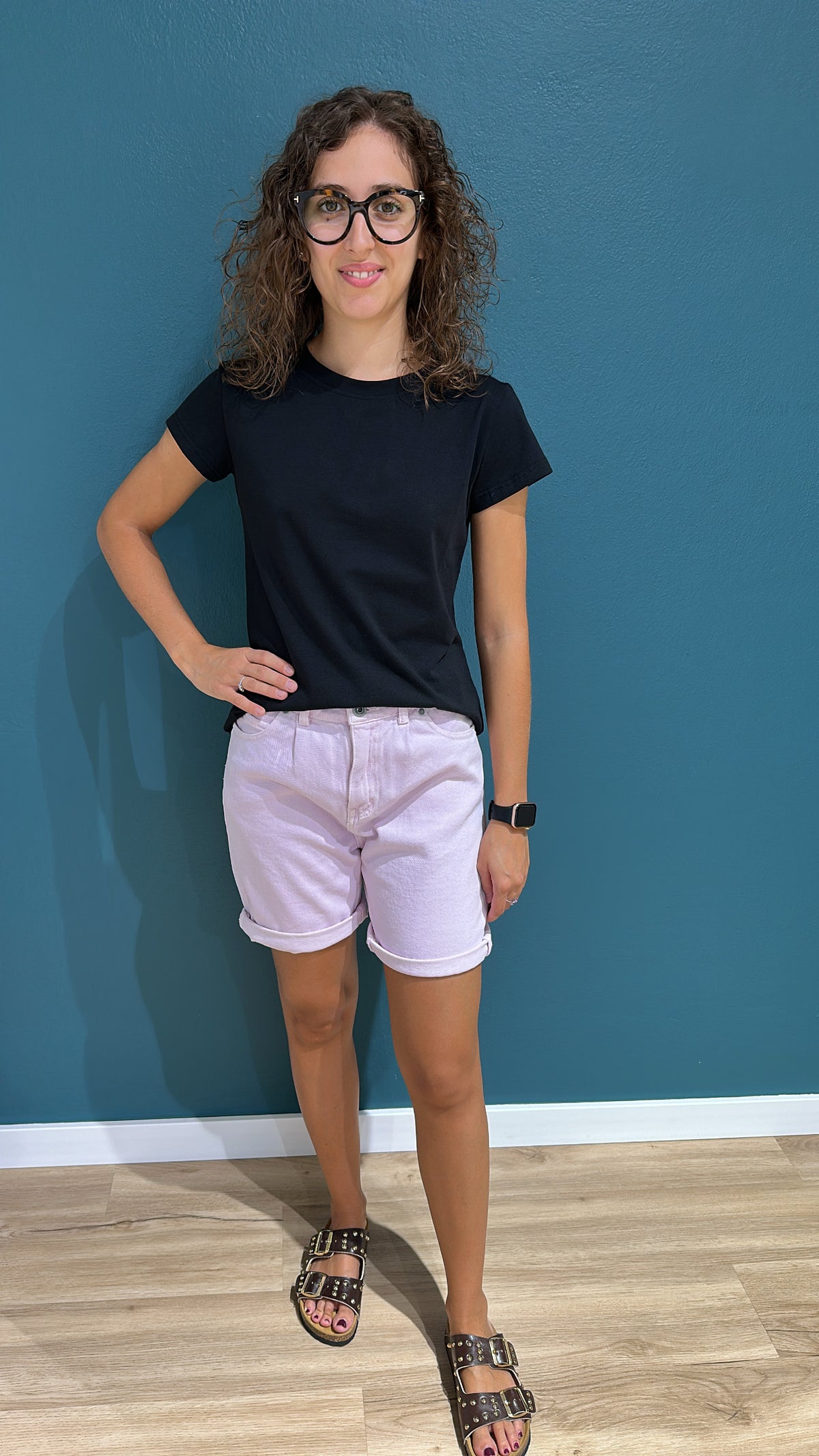 SHORTS IN DENIM - GLICINE