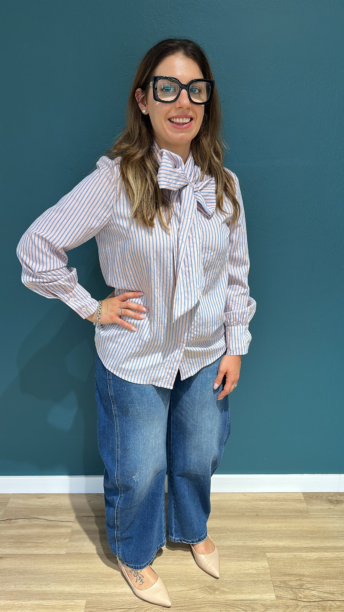 JEANS VANITY BALLOON - DENIM CHIARO