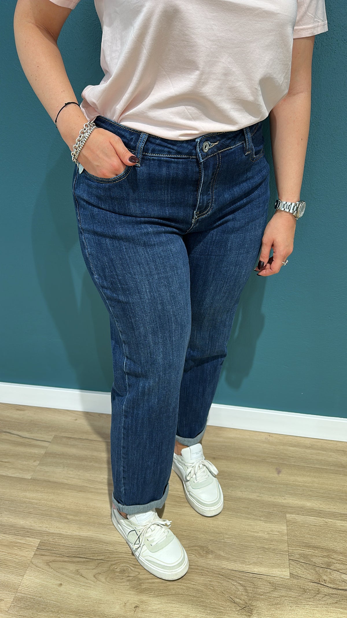 JEANS DEDY STRAIGHT FIT - DENIM SCURO