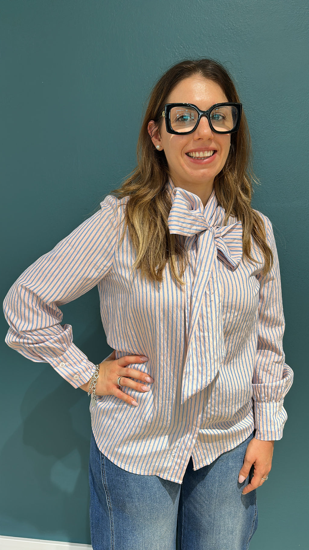 CAMICIA A RIGHE - ROSA E CERULEO - MEME ROAD