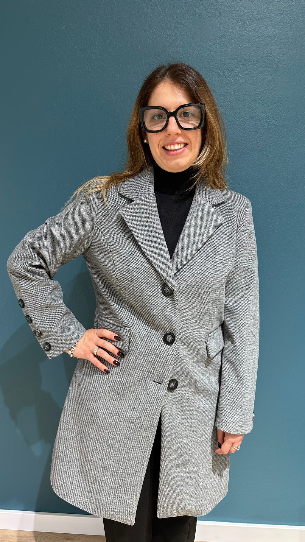 CAPPOTTINO SARA - GRIGIO MELANGE