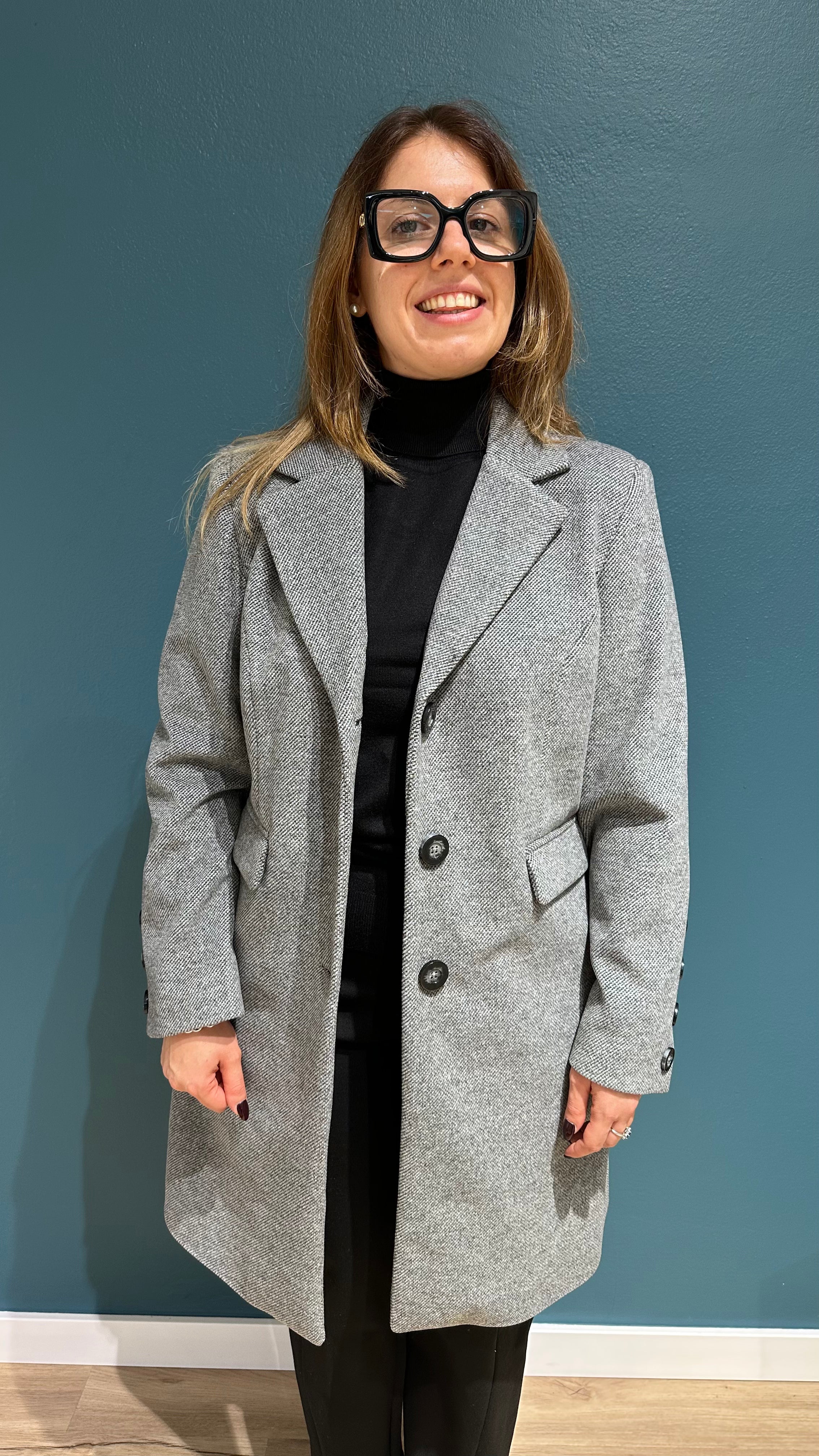 CAPPOTTINO SARA - GRIGIO MELANGE