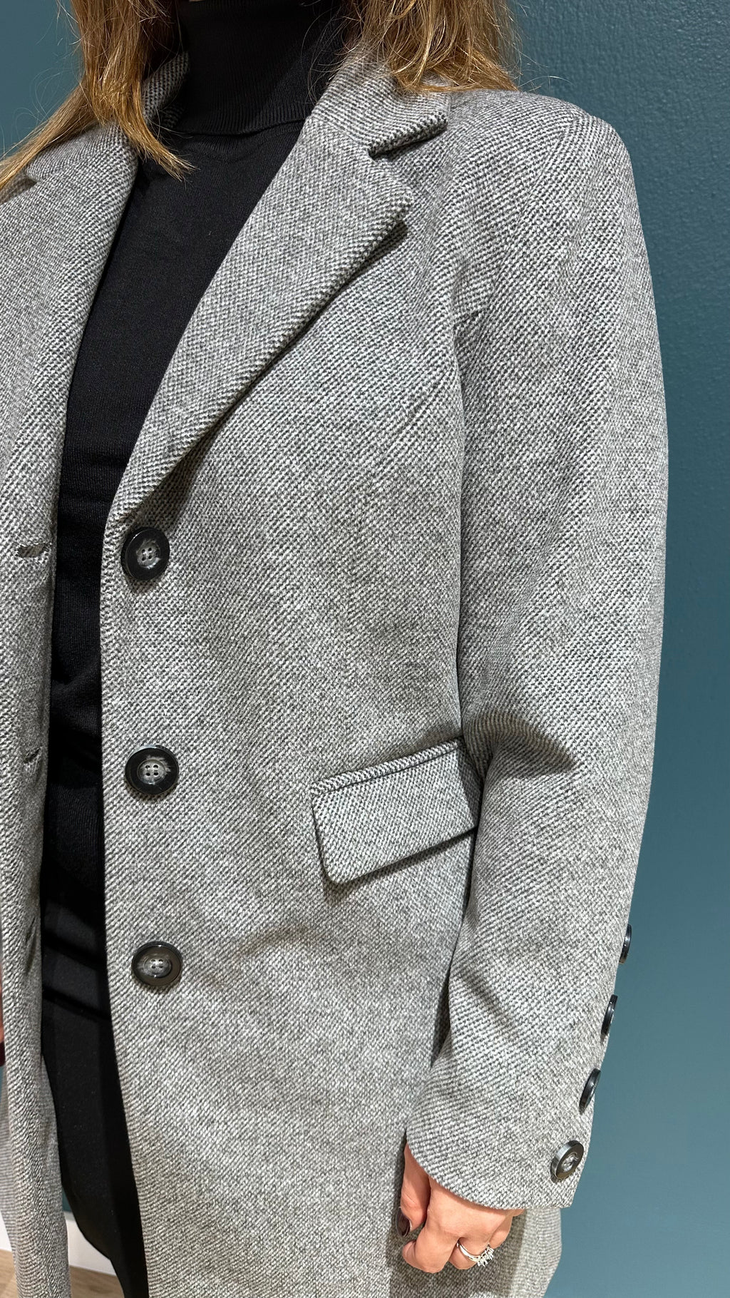 CAPPOTTINO SARA - GRIGIO MELANGE