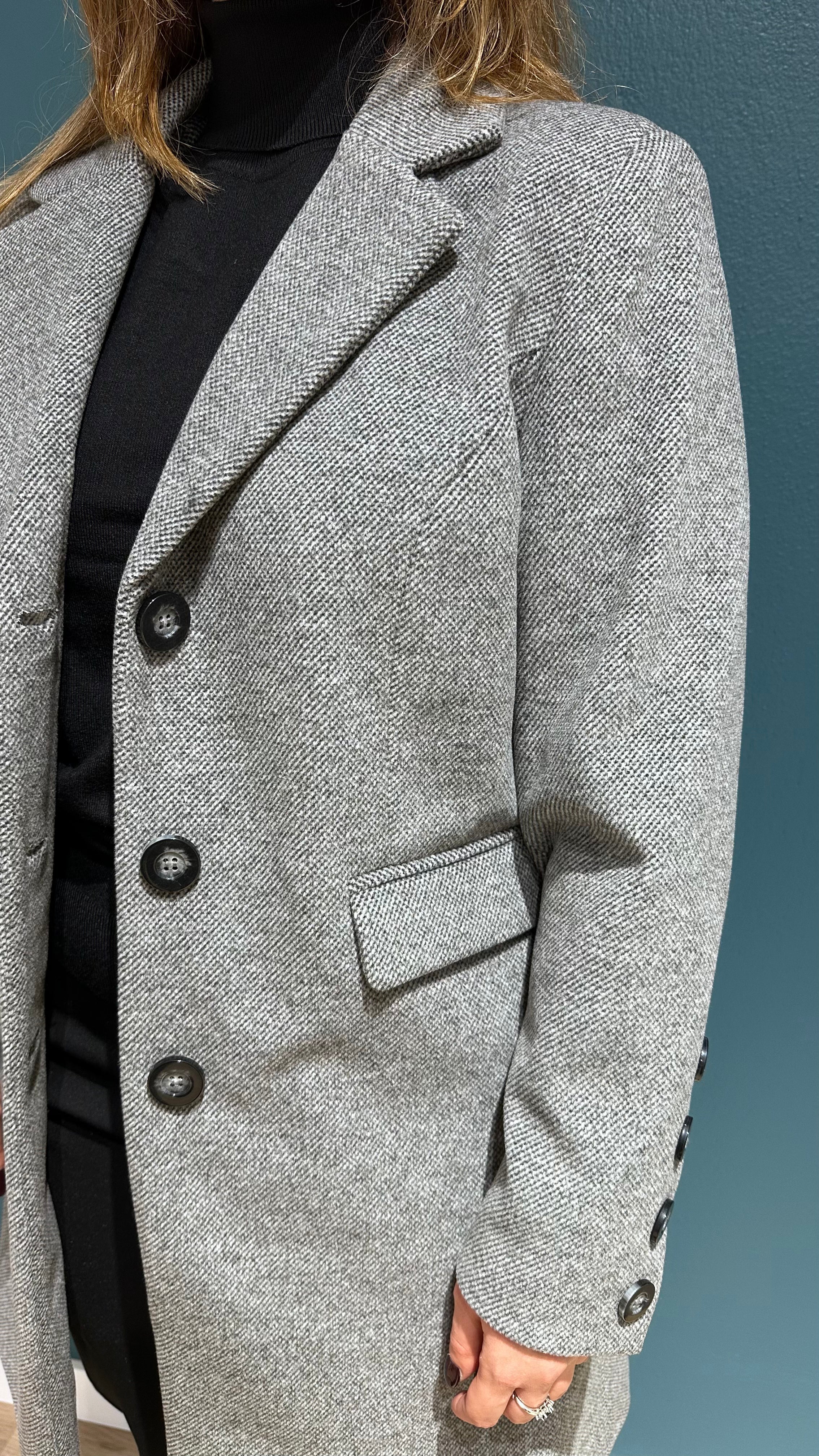 CAPPOTTINO SARA - GRIGIO MELANGE