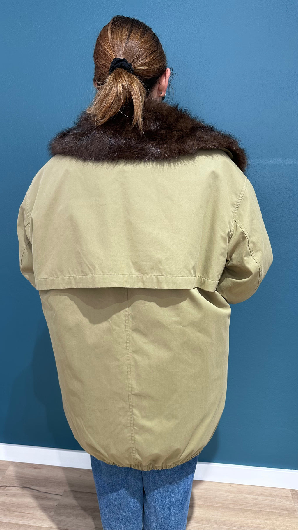 PARKA ICONICO - VERDE CON INTERNO IN ECOPELLICCIA - SOUVENIR