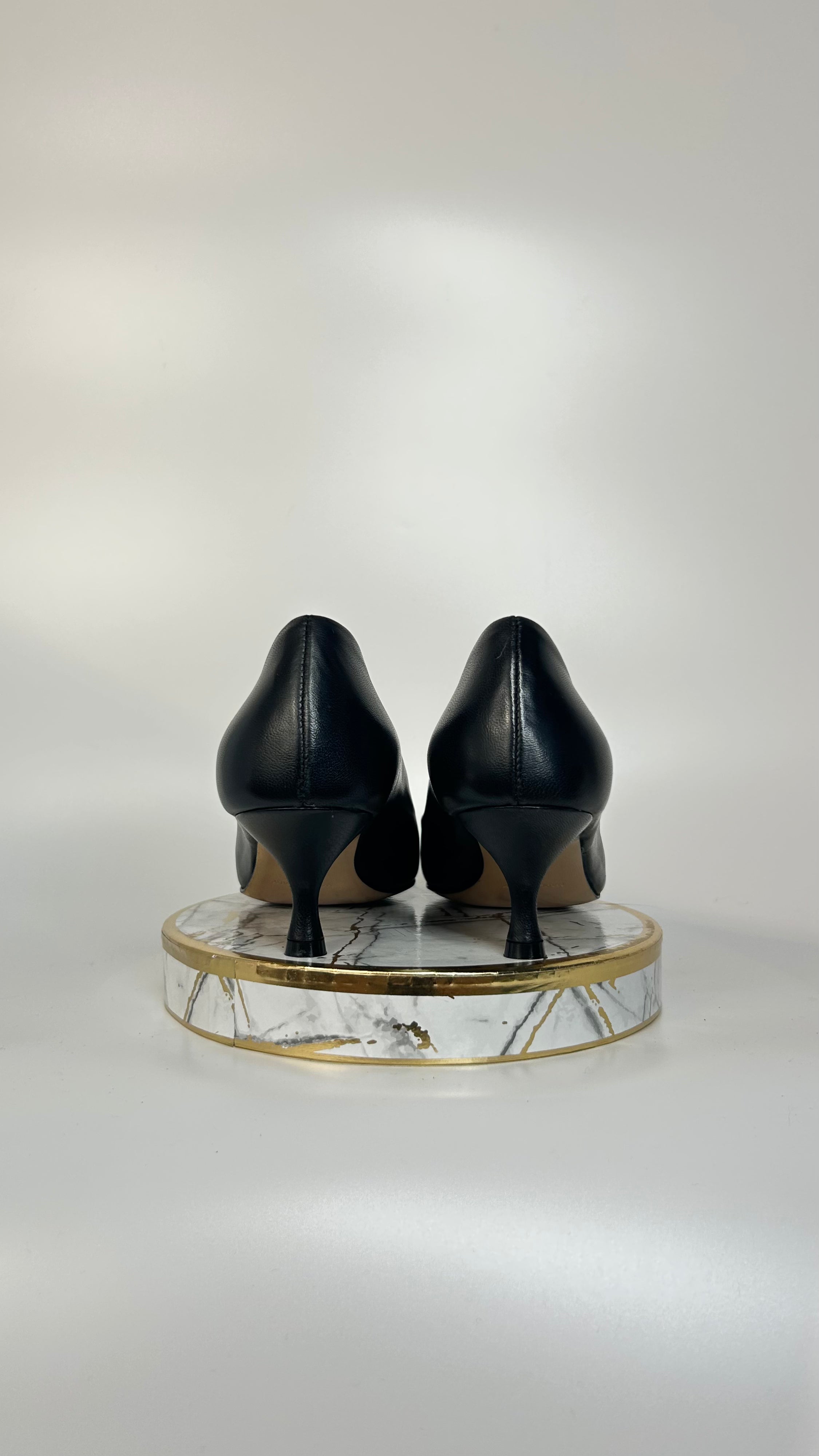 DÉCOLLETÉ ICONICA - NERO - TACCO 5CM - VERA PELLE - LATIKA