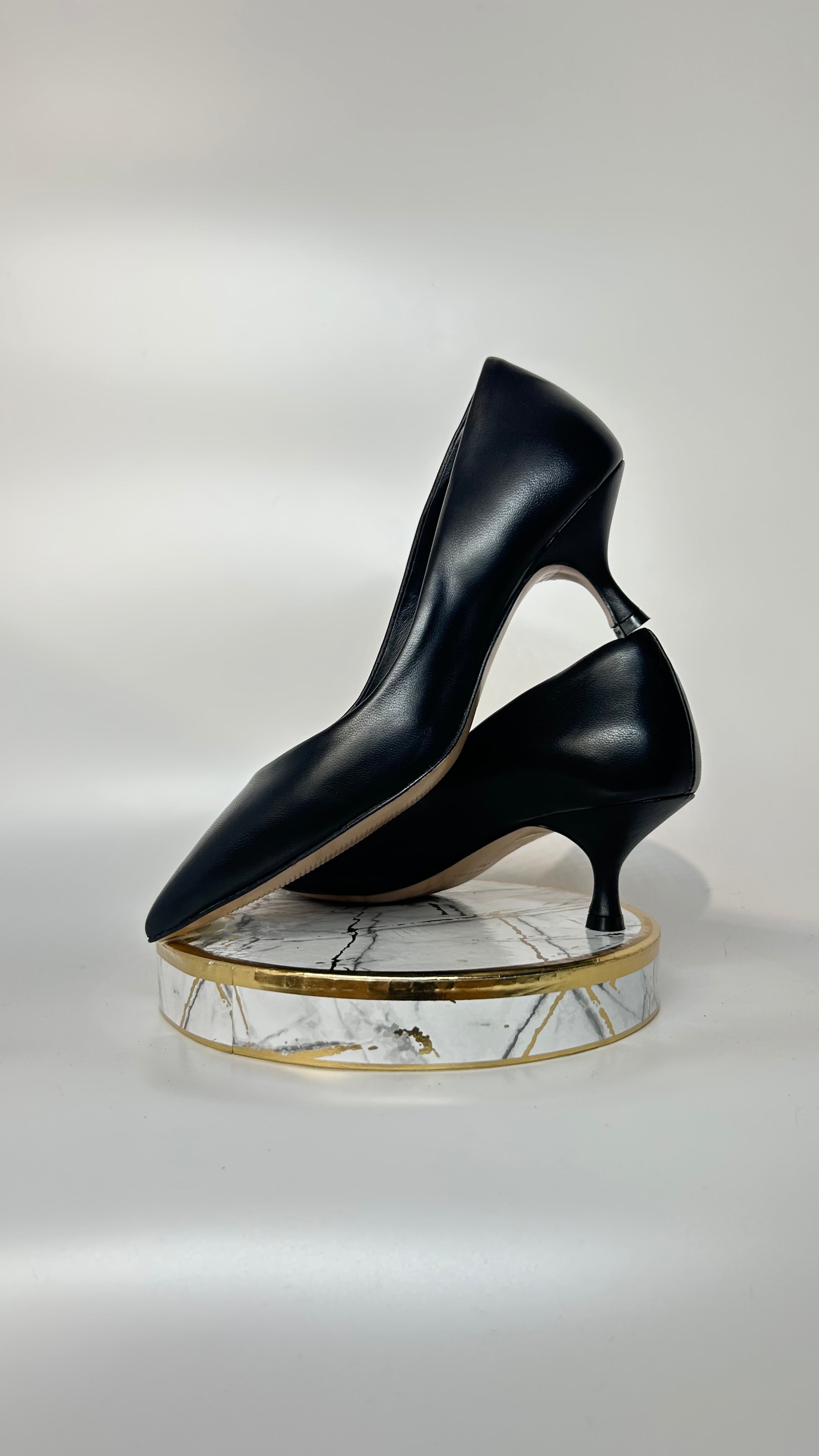 DÉCOLLETÉ ICONICA - NERO - TACCO 5CM - VERA PELLE - LATIKA