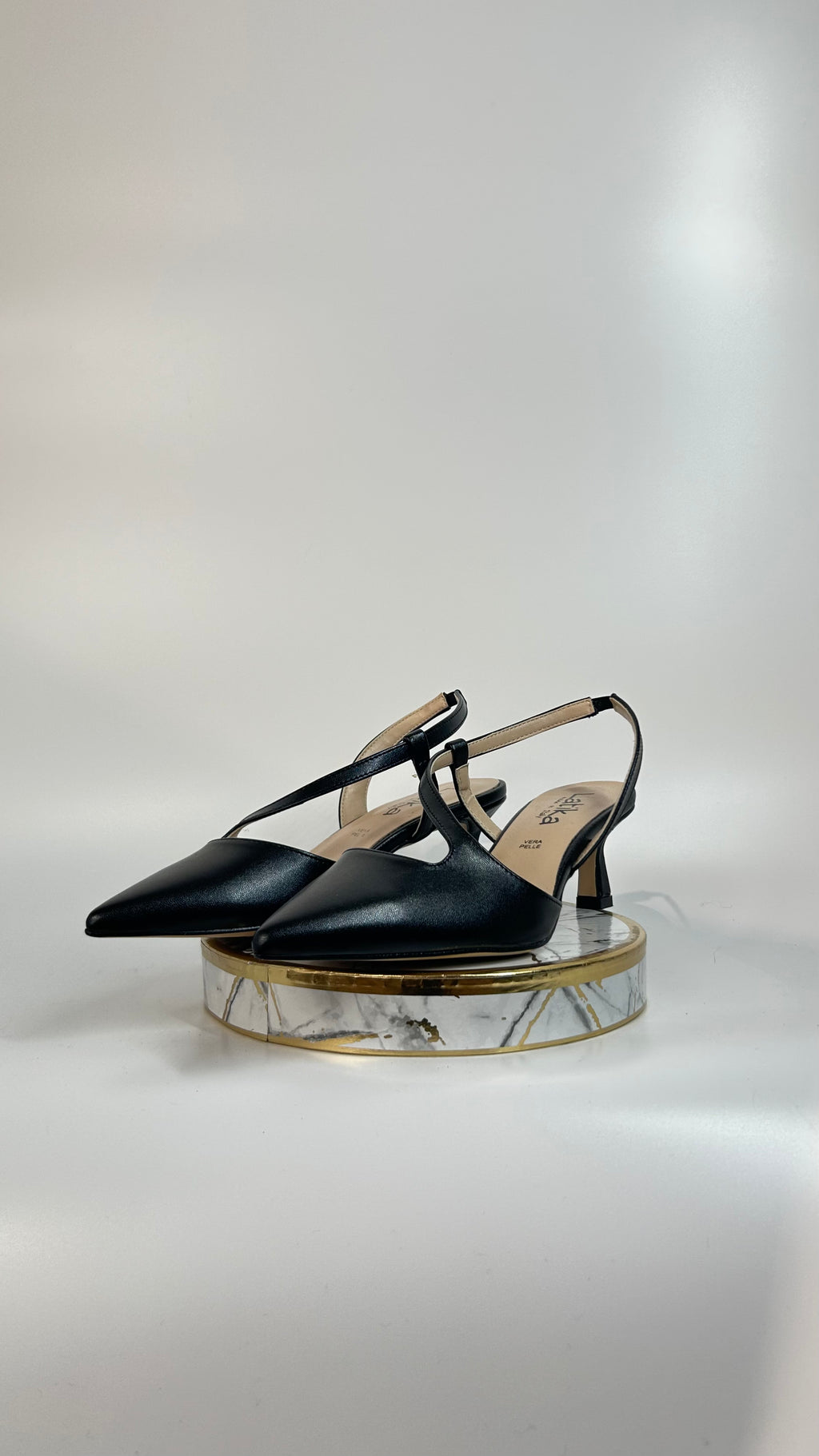 SLINGBACK ELEONORA - NERO - TACCO 5CM