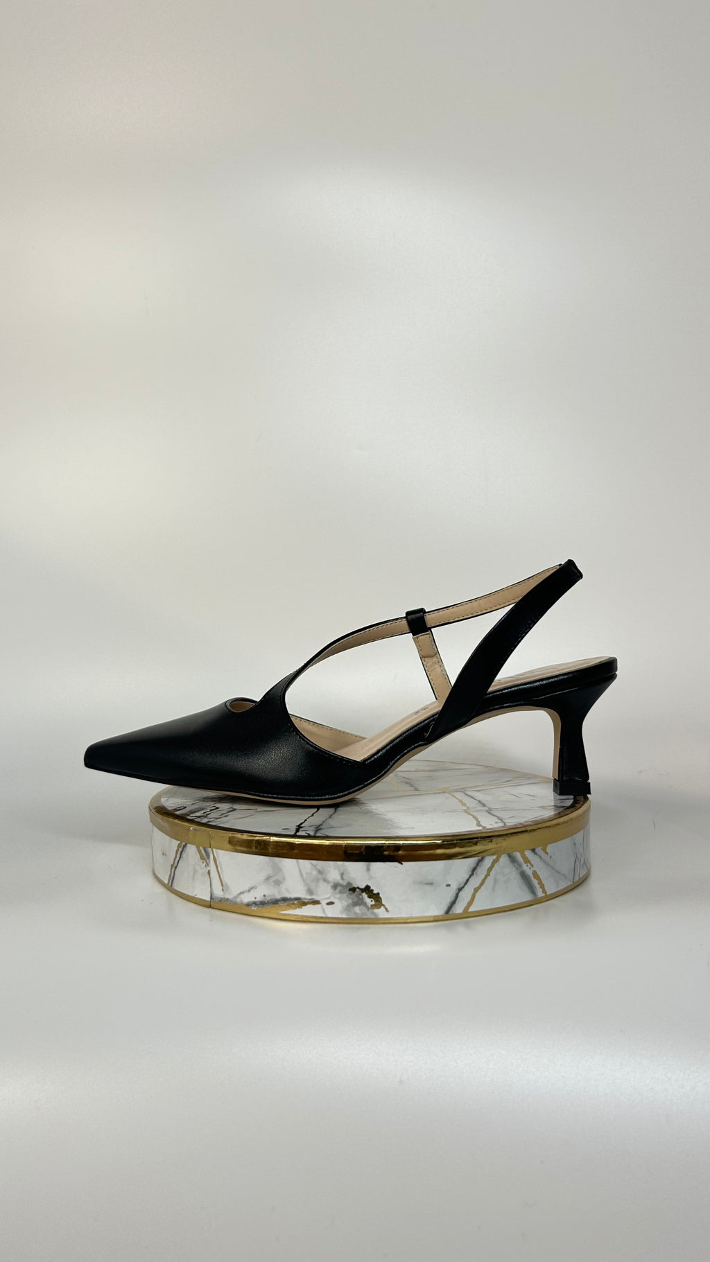 SLINGBACK ELEONORA - NERO - TACCO 5CM