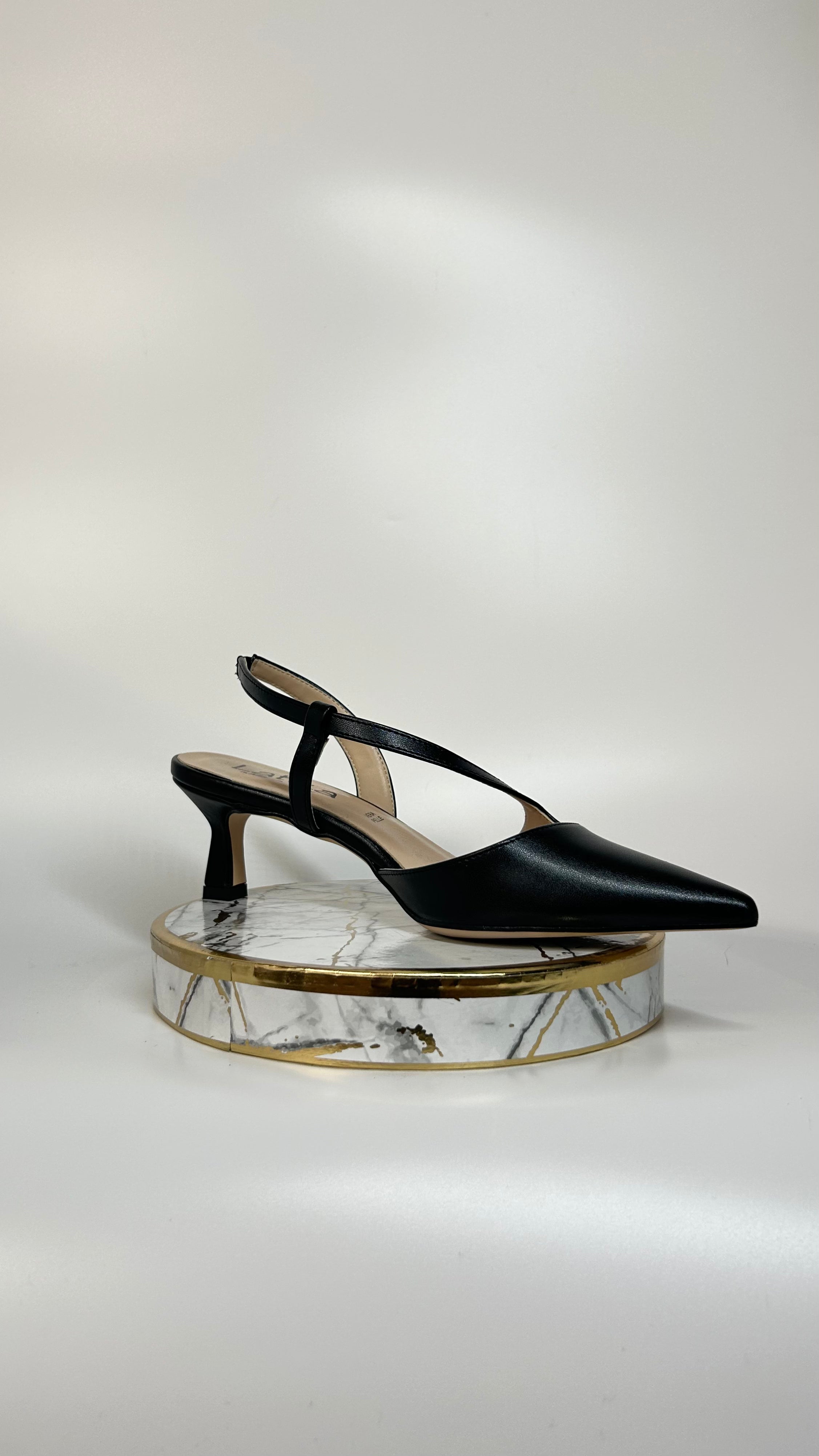 SLINGBACK ELEONORA - NERO - TACCO 5CM